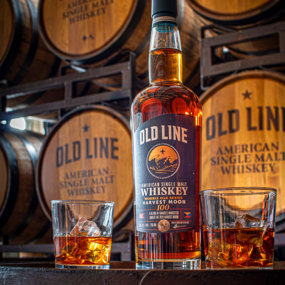 Old Line Harvest Moon Double Oak Blend American Single Malt