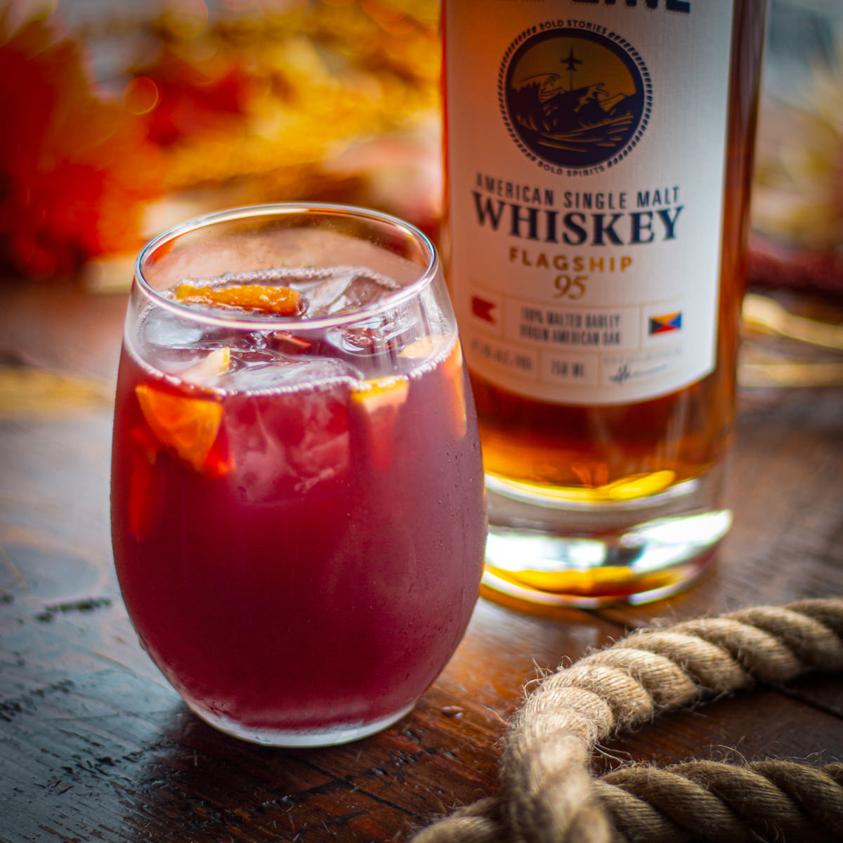 Sailors Sunset American Single Malt Whiskey Cocktail