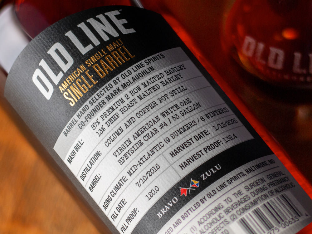 Old Line Founders Barrel Marks Release Back Label