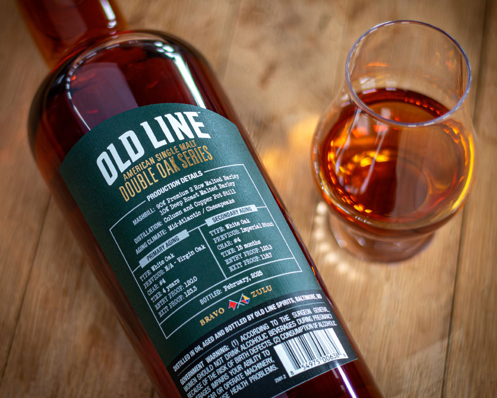 Old Line Stout Cask Finish American Single Malt Front Label